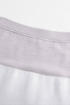 SWAYING/KNIT wool double-sided contrast slit skirt SW24SS3B30 white